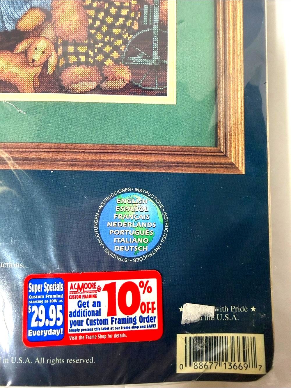 VTG 1999 Sunset Counted Cross Stitch Kit My Favorite Bears 13669 Sealed USA - Picture 4 of 6